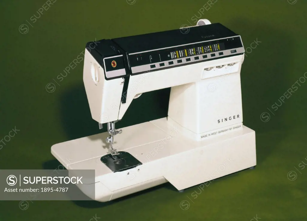 ´A microprocessor controlled sewing machine, the selling price on its launch date of 8th October 1976 was £375.  Advertised as ´´the first sewing mach...