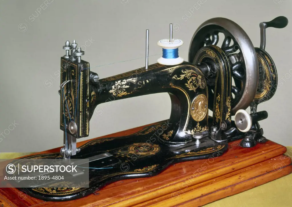 The original Singer machine was very heavy and intended for industrial use. In 1858 Singer brought out a lightweight ´Family´ machine, and, in 1865, t...