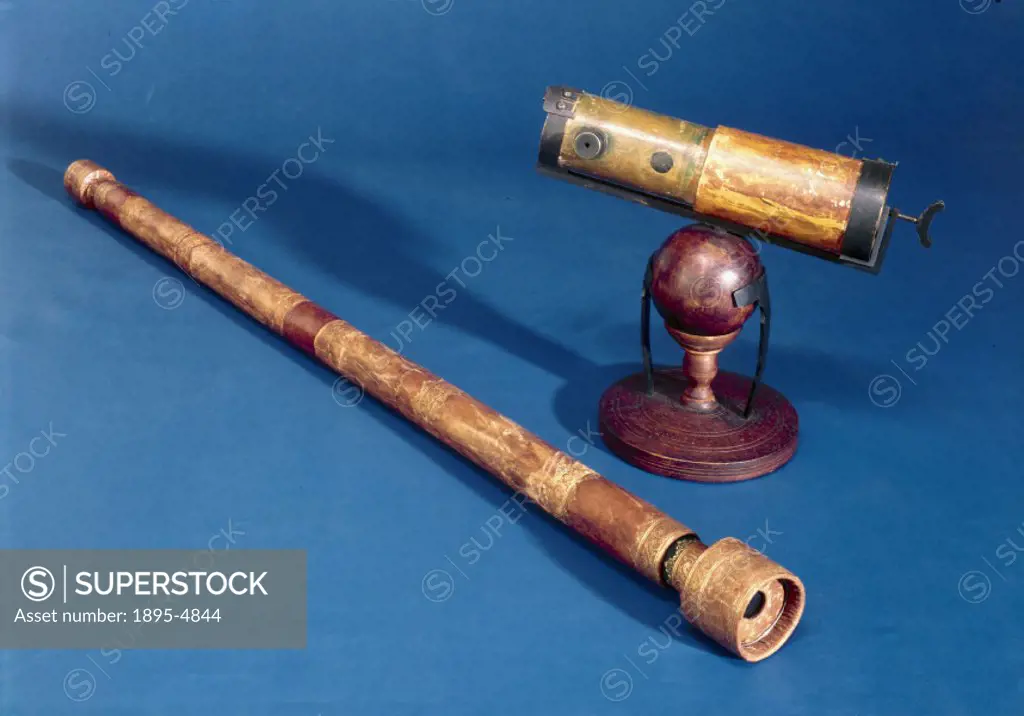 These replicas, made in 1923 and 1924, are of telescopes invented by Galileo in c 1609 and Sir Isaac Newton in 1668.  Galileos telescope (right) uses...