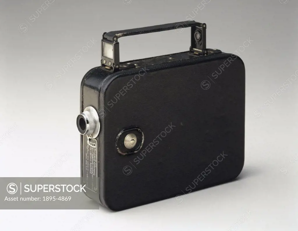 Cine-Kodak Eight camera, model 20, American, c 1936. Made by Kodak, this camera was designed to revolutionise amateur cinematography, by reducing cost...