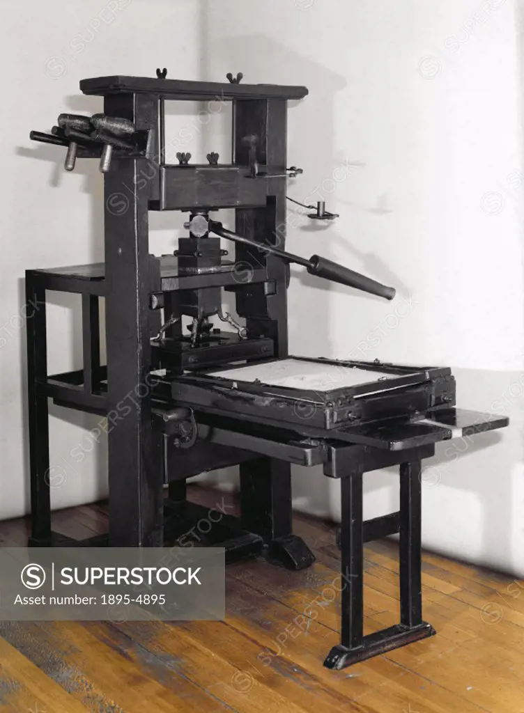 This press follows a design which was in use by 1500 and persisted until the 1820s. The first British printer, William Caxton, would have used a simil...