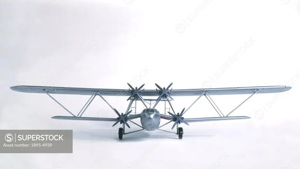 Model (scale 1:24). This four-engined biplane was operated by Imperial Airways between 1931 and 1939, flying to Europe, the Middle East and India. Whe...