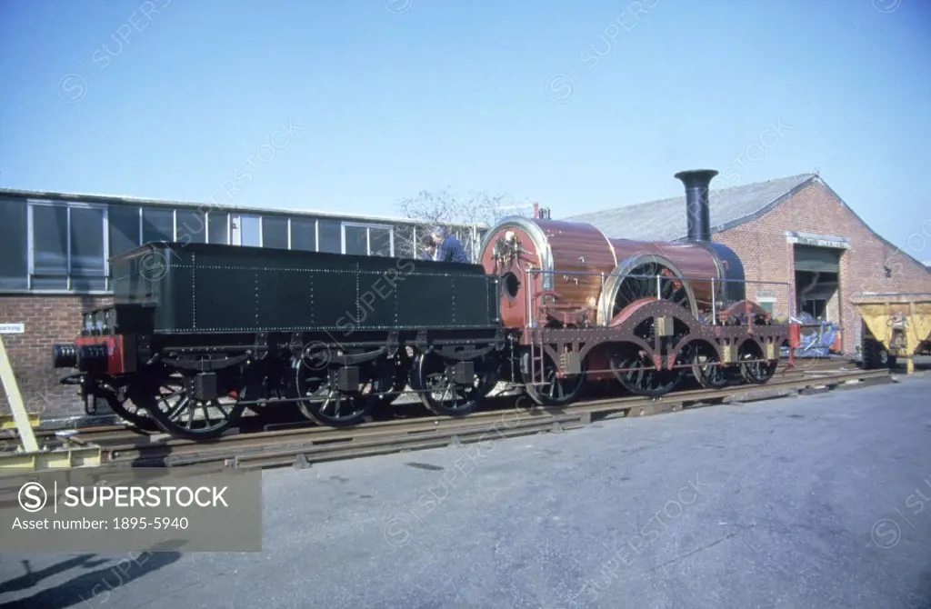 Working replica made by Resco Railways Ltd, 1983-1985. The locomotive represented by this replica was designed by Sir Daniel Gooch (1816-1889) to run ...