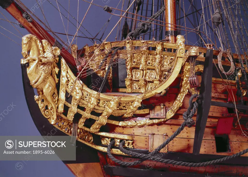 During the mid 17th century, the practice was introduced of making an official scale model of each important warship built in Britain at the same time...