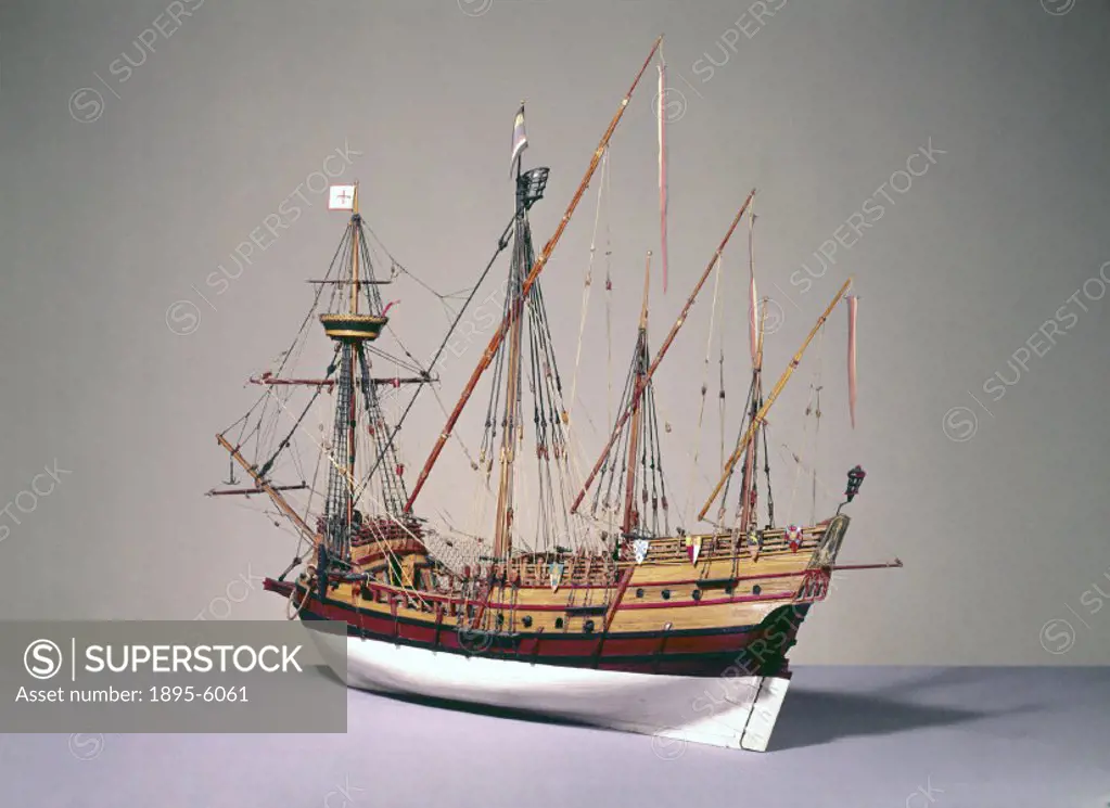 Rigged model. In the Mediterranean, various types of vessels akin to the extensively used galley were developed, including the carrack, galleon, galea...