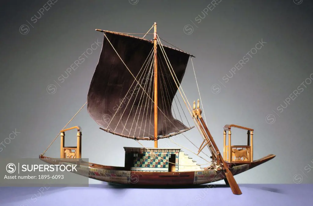 Model. In Ancient Egypt, shipbuilding had to rely on the timber of the acacia as more suitable timber was not available, and a form of construction ha...