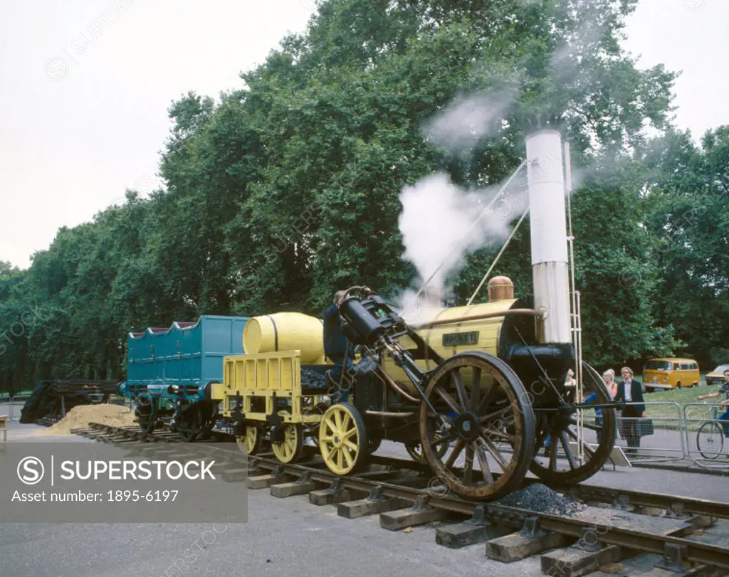 This full size working replica was built by Michael Satow and Locomotive Enterprises Ltd and was shown in Kensington Gardens, London, on the 150th ann...