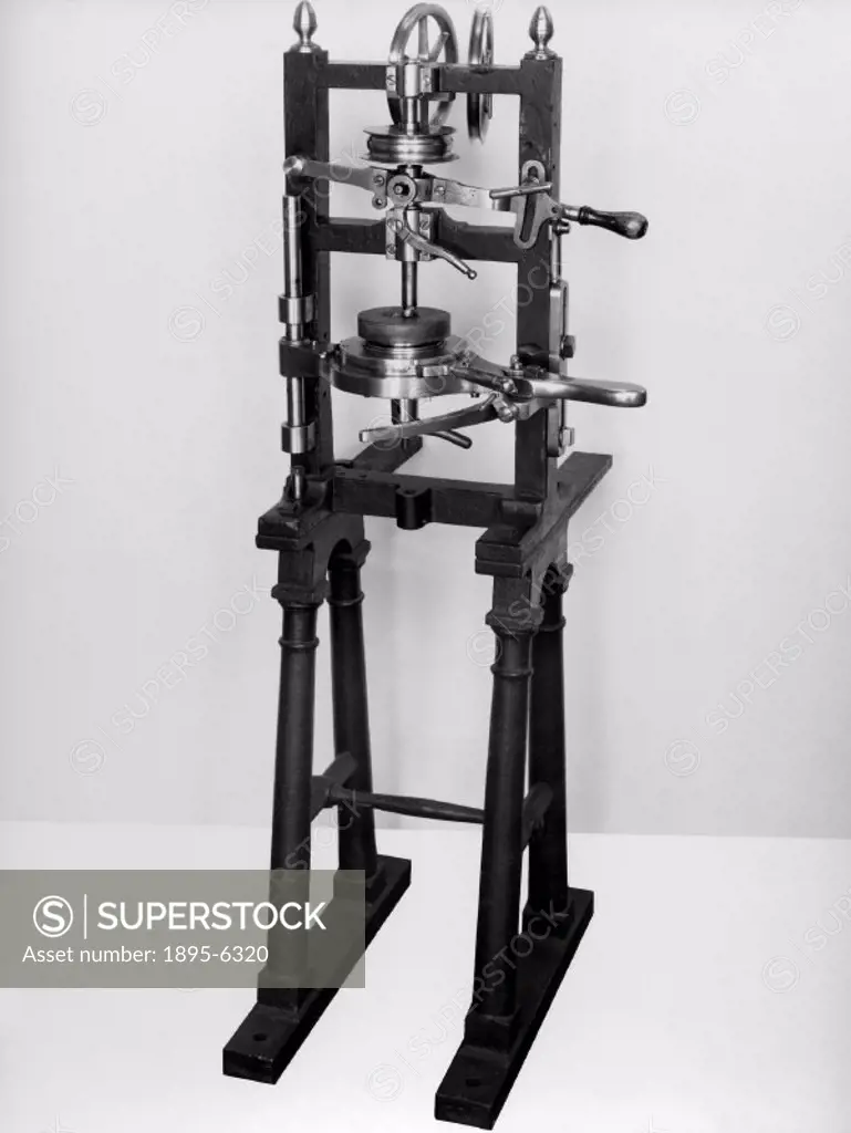 This machine is part of the block-making machinery installed at Portsmouth between 1803 and 1805. French-born engineer Marc Isambard Brunel (1769-1849...