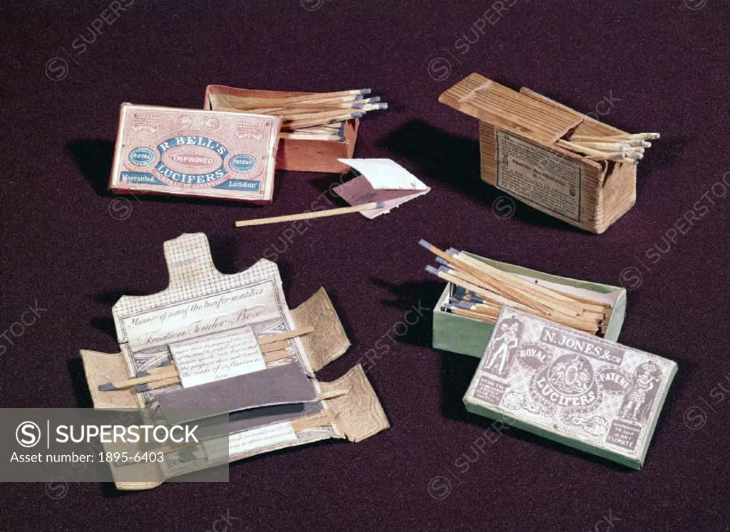 ´These matches were known as lucifers and congreves. Lucifers were a straight copy of John Walker´s original friction lights of 1826-7, and were produ...