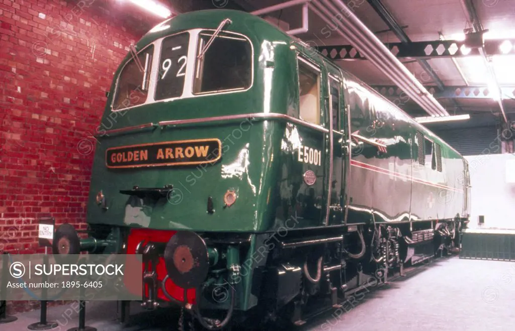 BR Electric Locomotive, Bo-Bo, 1958, Class 71 No.E5001. This locomotive was built at Doncaster, and could operate from either a conductor rail or an o...