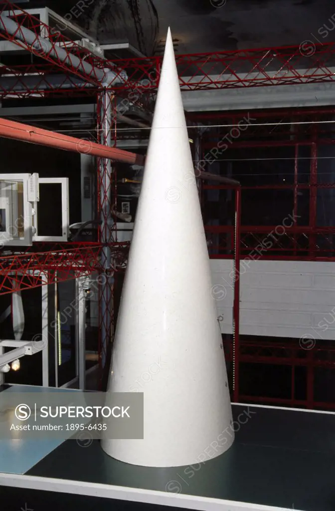 Made by British Aerospace, this is the nose cone of Concorde, the worlds first supersonic jet airliner. The radome is where the aircraft´s radar sits...