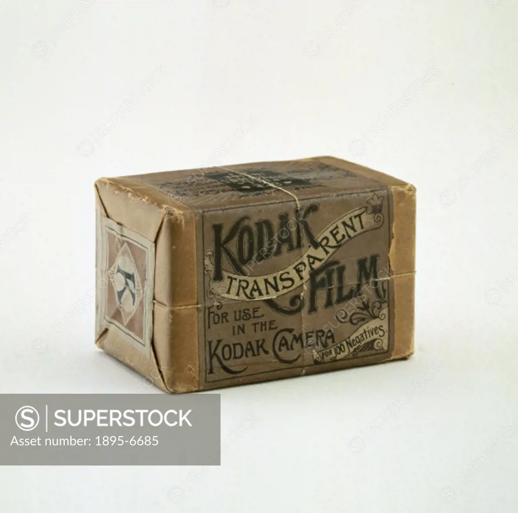 A roll of transparent film for use in the Kodak camera. The No 1’ Kodak, invented by George Eastman (1854-1932) and introduced in 1888, is perhaps th...