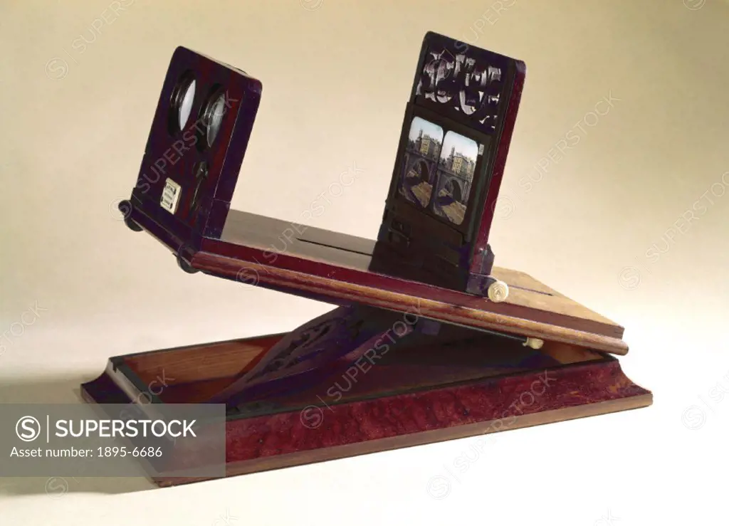 Charles Wheatstone demonstrated his stereoscope to the Royal Society in 1838 in order to create an apparently three-dimensional image to demonstrate b...