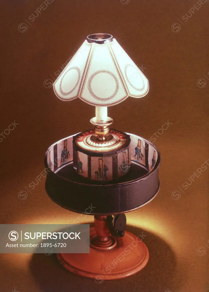 Invented by the French artist Emile Reynaud (1844-1918) in 1877, this optical toy was a variant on the Zoetrope. It also had a band of drawings around...