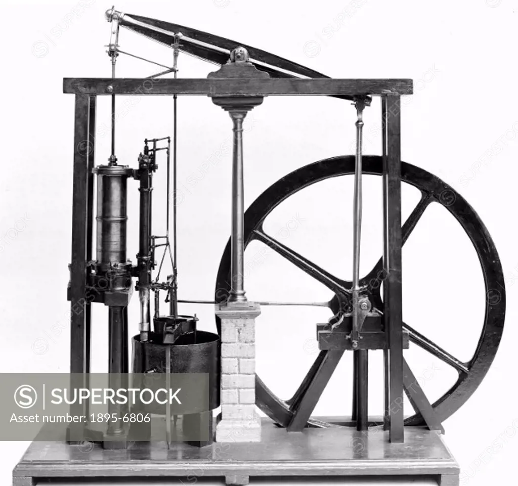 Two models made by J Watt and Co (or its predecessors) of steam engines, one being an inverted cylinder direct action pumping engine and the other a d...