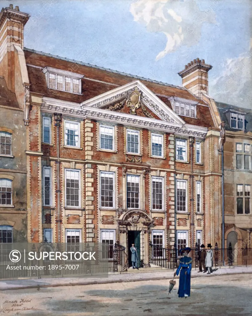 Watercolour by Horace Field. The North Eastern Railway Offices were based at 1 Langham Chambers, Westminster, London.