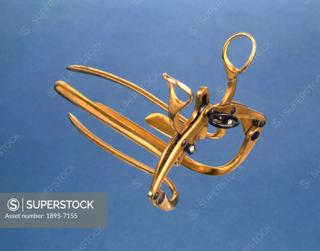 Made of steel and brass, by Collin of Paris. A speculum is an instrument designed to allow a doctor to view the inside of a passage or cavity of the b...