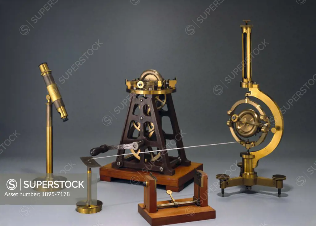 Made by Parisian instrument makers Dumoulin-Froment, this apparatus was used to demonstrate the rotation of the Earth.  Acquired by the Science Museum...