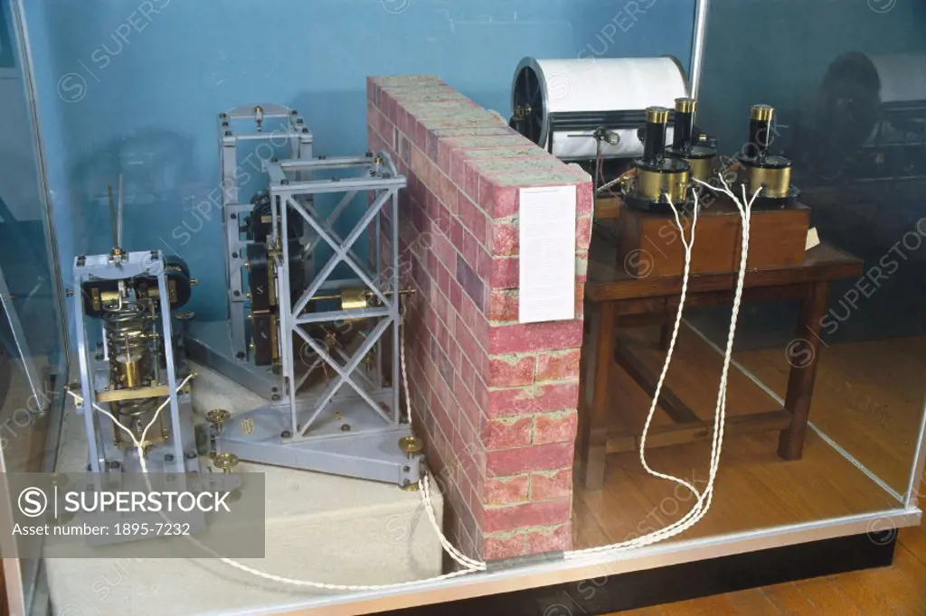 Made by Hugo Masing of St Petersburg, Russia, this seismograph was set up at Eskdalemuir Observatory in 1910, and transferred to Kew Observatory, in L...