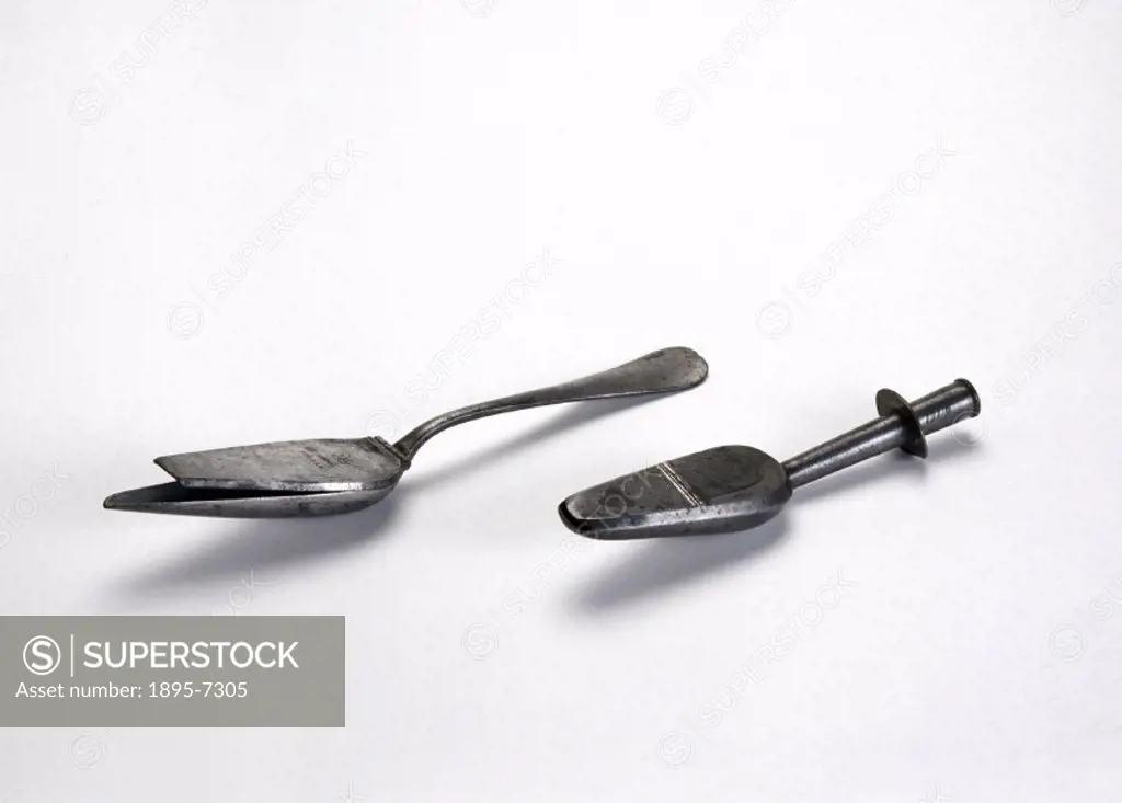 Charles Gibson designed spoons with lids in 1827 to prevent spillage when giving medicine to children and the mentally ill who may refuse to swallow, ...
