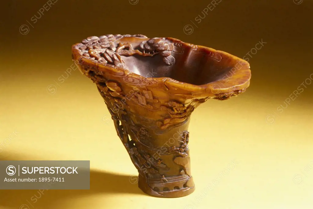 ´These cups were thought to detect poisons. On touching the cup a poisonous liquid was believed to froth. Scientists today think that such cups may ha...