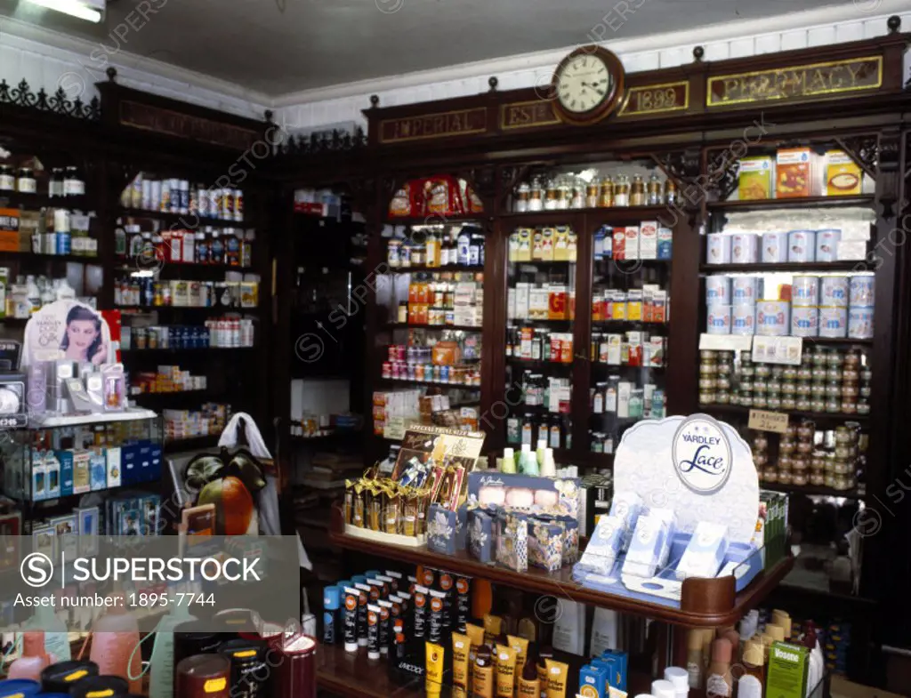 Interior of the shop, originally the Imperial Pharmacy which opened in 1899.