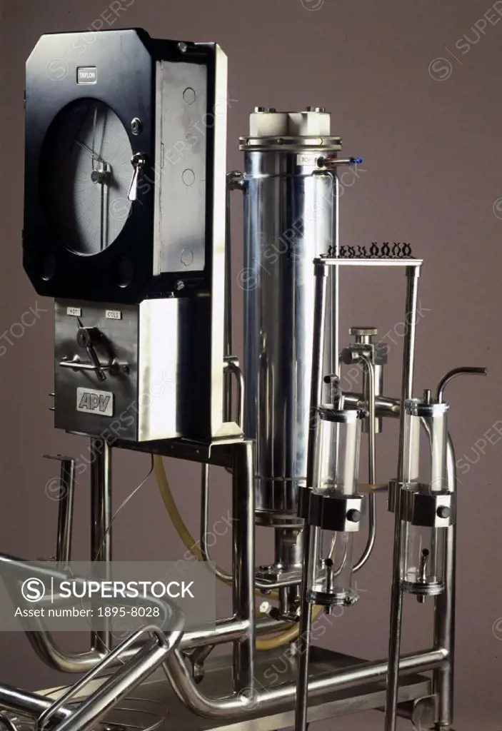 This is the ´lung´ component of a heart-lung machine. Heart-lung machines are used in heart surgery to temporarily take over the functions of both the...