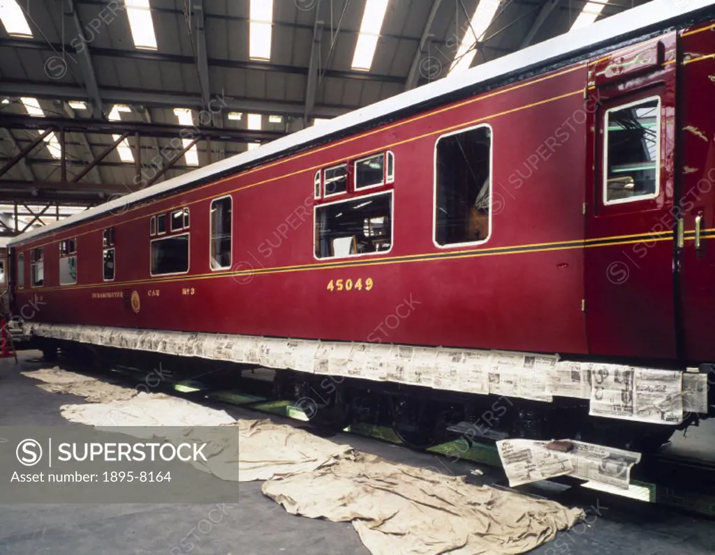 This carriage (no 45049) was built for British Railways (BR) and the London, Midland & Scottish Railway (LMS) in 1949. A dynamometer car enables tests...