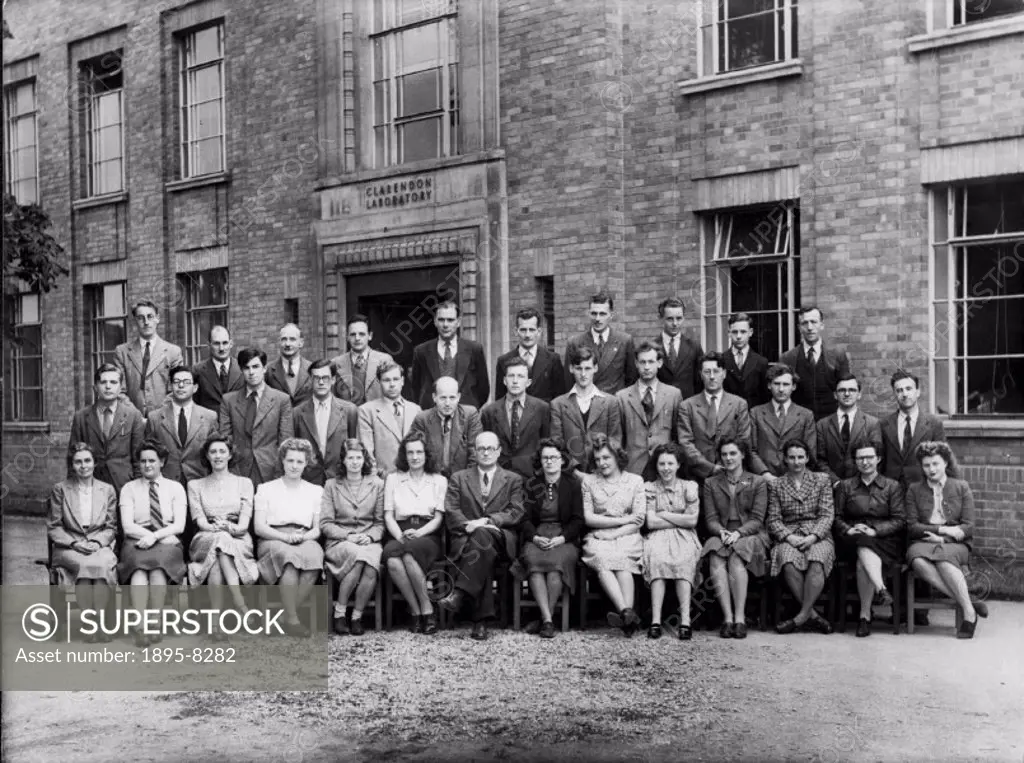 This picture shows the group of scientists pioneered the work of gaseous diffusion in the 1940s. The photograph was taken outside the Clarendon Labora...