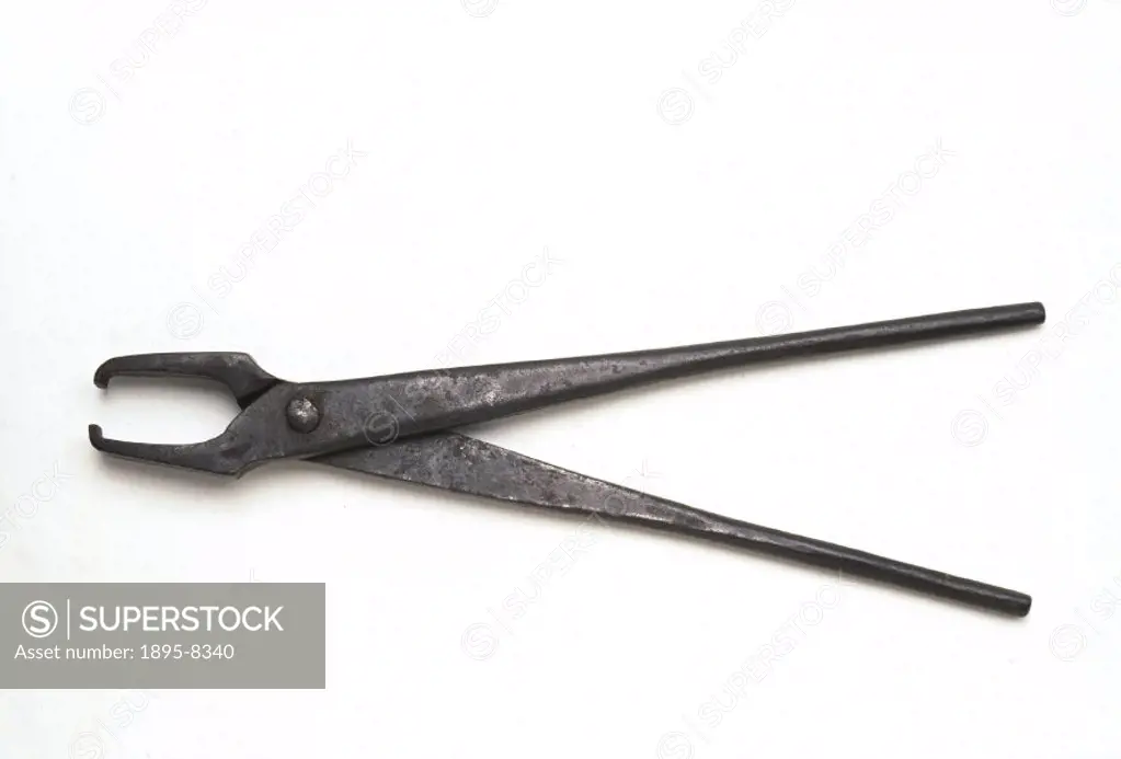A set of steel forceps believed to have been used for extracting teeth in India, probably in the 19th century.