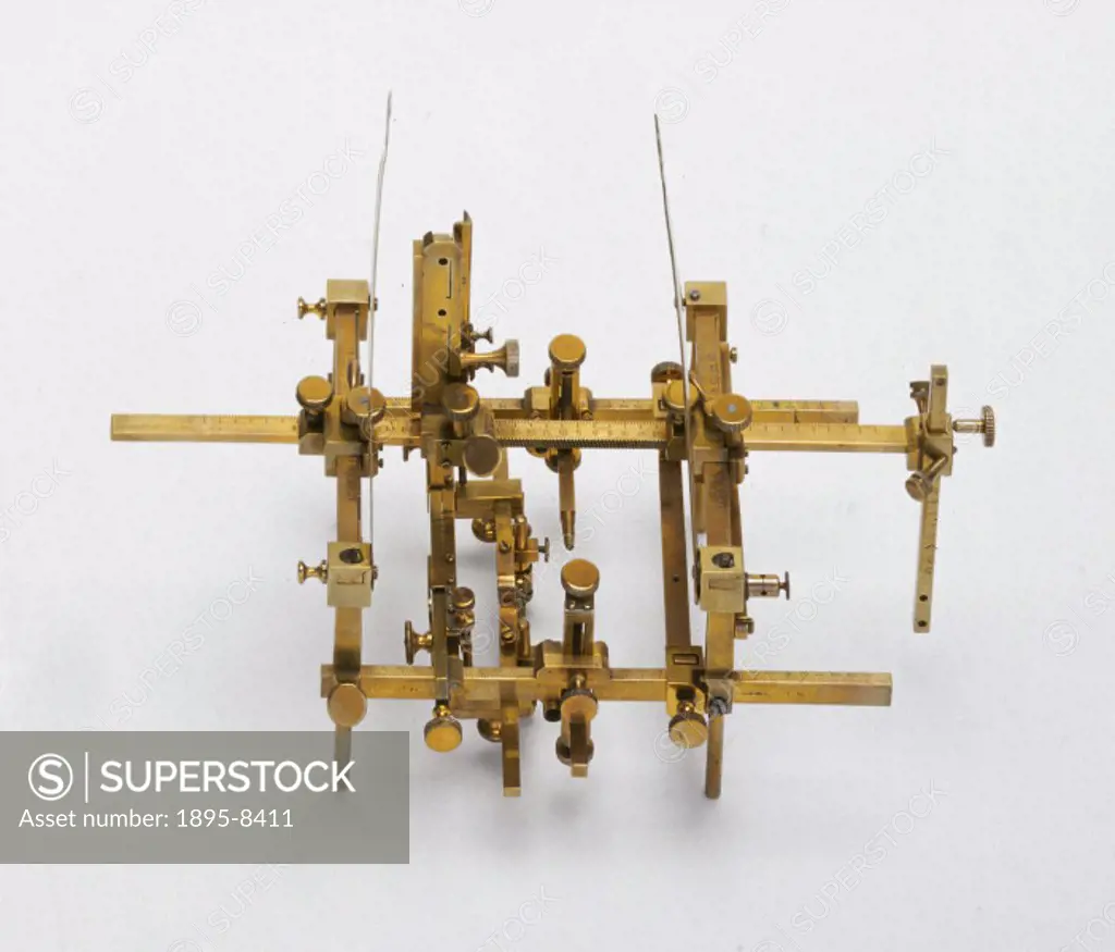 Apparatus used by Sir Victor Horsley (1857-1916) and Richard Clarke, made by Swift & Son, London. This apparatus was used for pioneering experimental ...