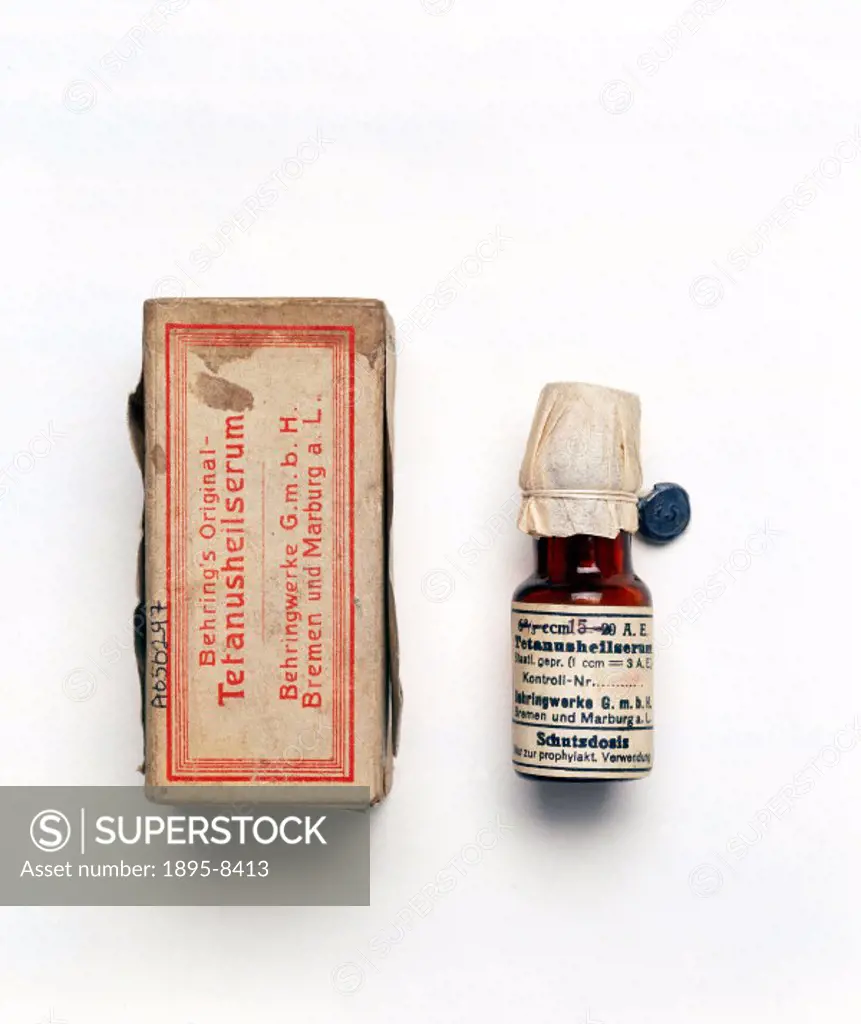 German professor Emil von Behring (1854-1917) devised vaccines against diptheria and tetanus in 1890. A serum can be used to treat the disease or to a...