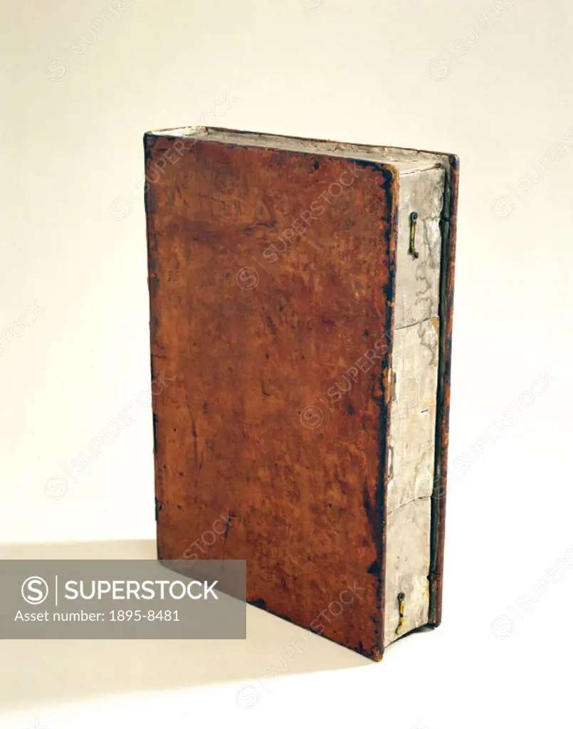 This view shows an early form of camera obscura, dismantled and folded flat in the form of a book. Owned by Sir Joshua Reynolds, the famous English po...