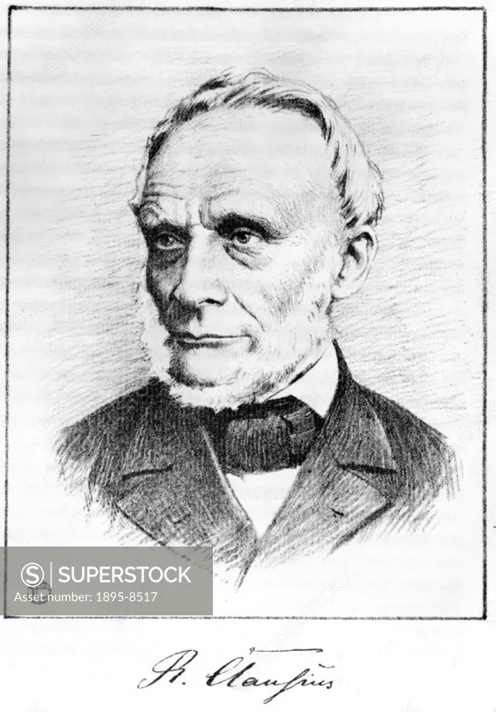Portrait drawing from W Oechsli´s ´Geschichte der Grundung des Eidgenossischen Polytechnikums mit einer Ubersicht Entwickelung, 1855-1905´. Rudolf Cla...