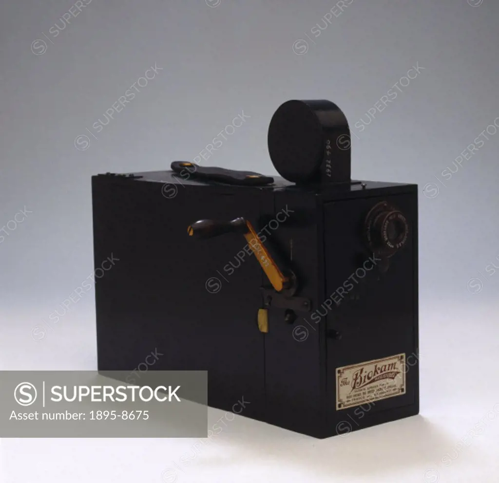 Biokam camera-projector, 1899.One of the first cameras specifically designed for the amateur market, the Biokam could be used to take both still and m...