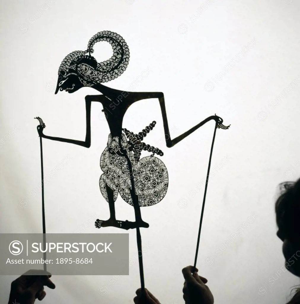 Javanese shadow puppet, early 20th century.Shadow plays, which can be regarded as an extremely early precursor of cinema, originated in Java and India...