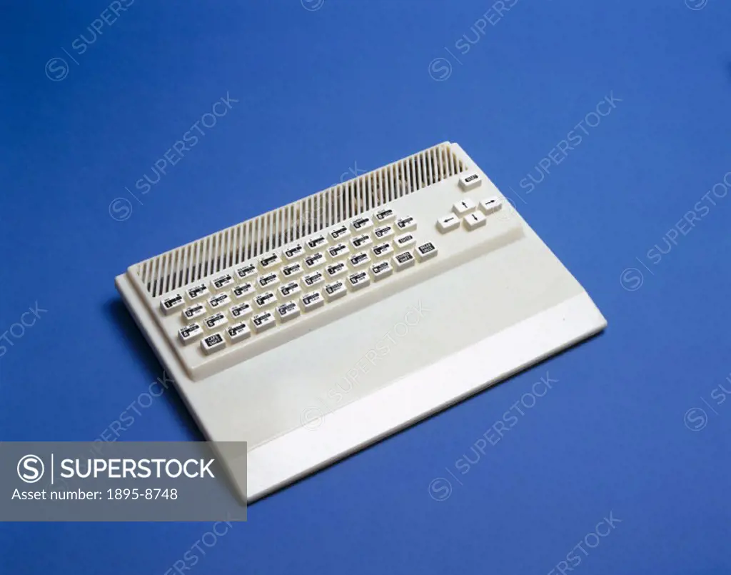A Soviet-made keyboard for a Sinclair Spectrum computer, with Cyrillic characters. Large numbers of clones of Sinclair computers were produced in the ...