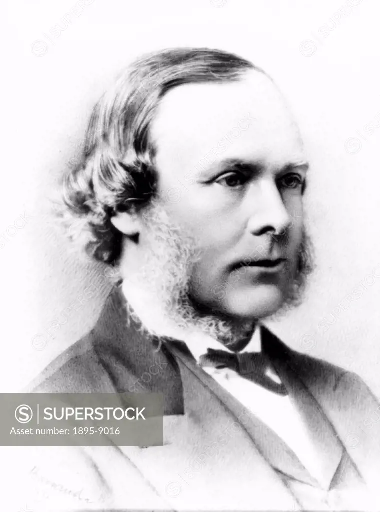 Photograph by Barraud. In 1865 Joseph Lister (1827-1912) first started to experiment in antiseptic surgery by using carbolic acid, a well known disinf...