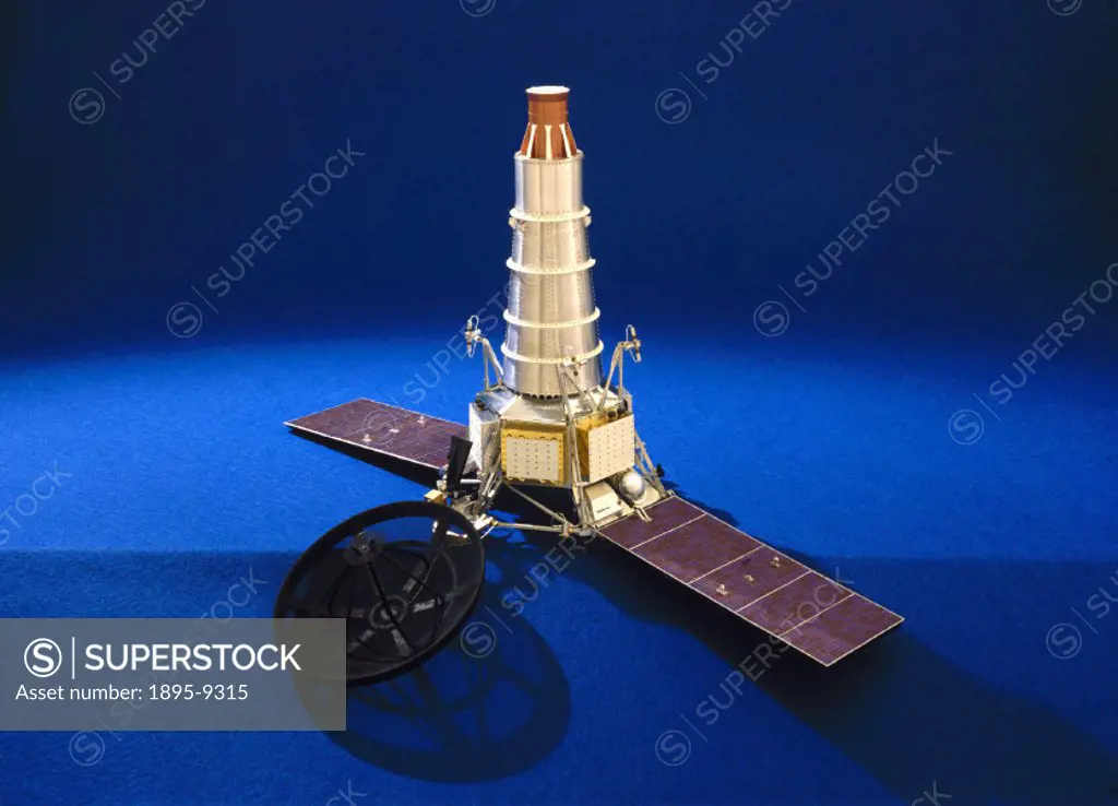 Model made by Rod Smith in the workshops of the Science Museum, London in 1975. Ranger was the first of three American programmes of unmanned probes s...