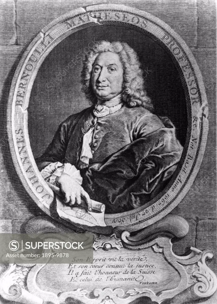 Jean or Johann Bernoulli (1667-1748) was the younger brother of mathematician Jacques Bernoulli (1654-1705), and father of Daniel Bernoulli (1700-1782...