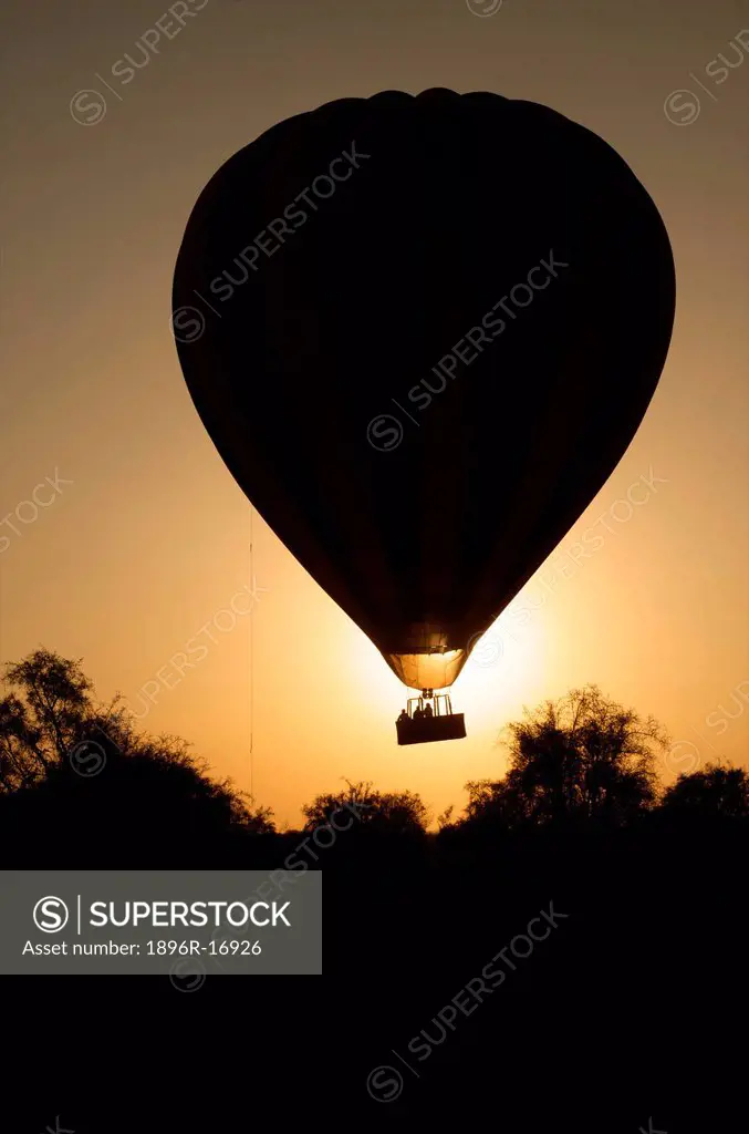 Morning balloon flight over Amboseli, Kenya