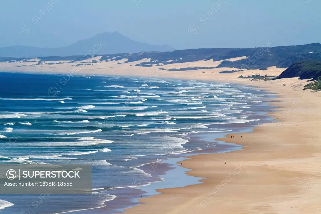 Aerial view of Maitlands Beach, Eastern Cape, South Africa