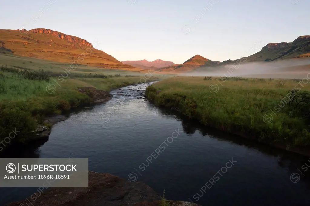 The Pholela River flowing through the Cobham Nature Reserve in the southern Drakensberg, South Africa
