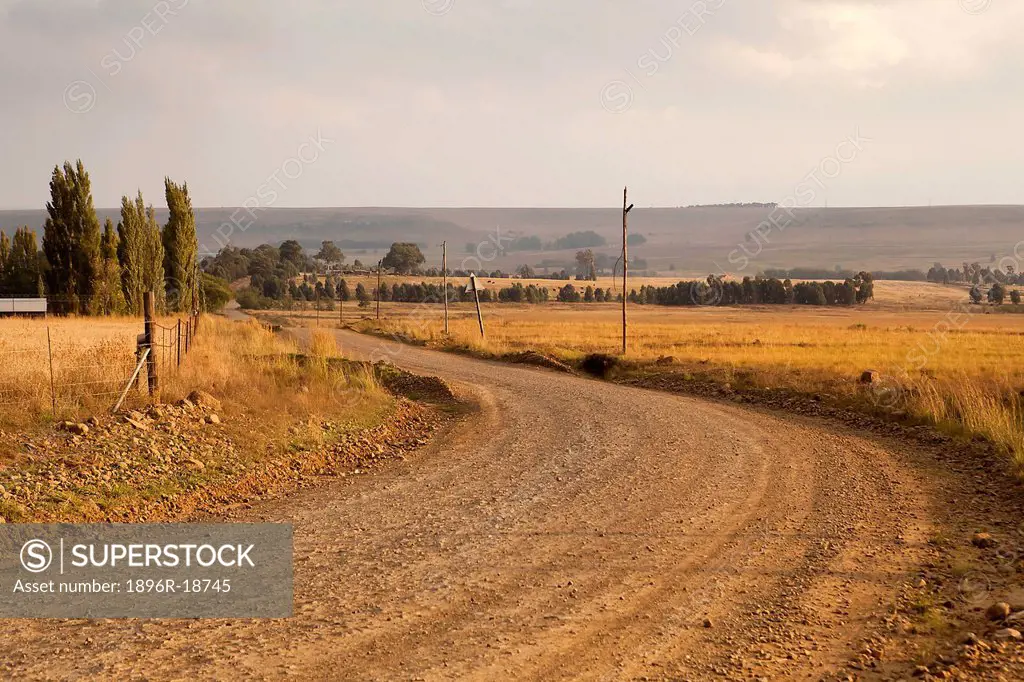 Rural landscape near Harrismith, Free State, South Africa
