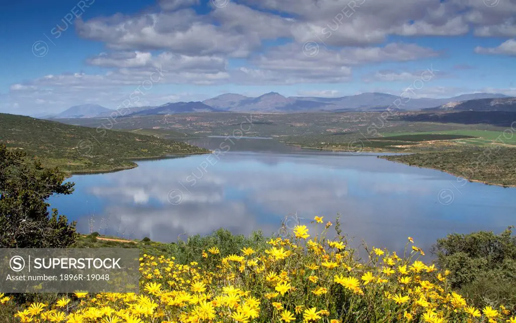 View over Clanwilliam Dam, Western Cape, South Africa