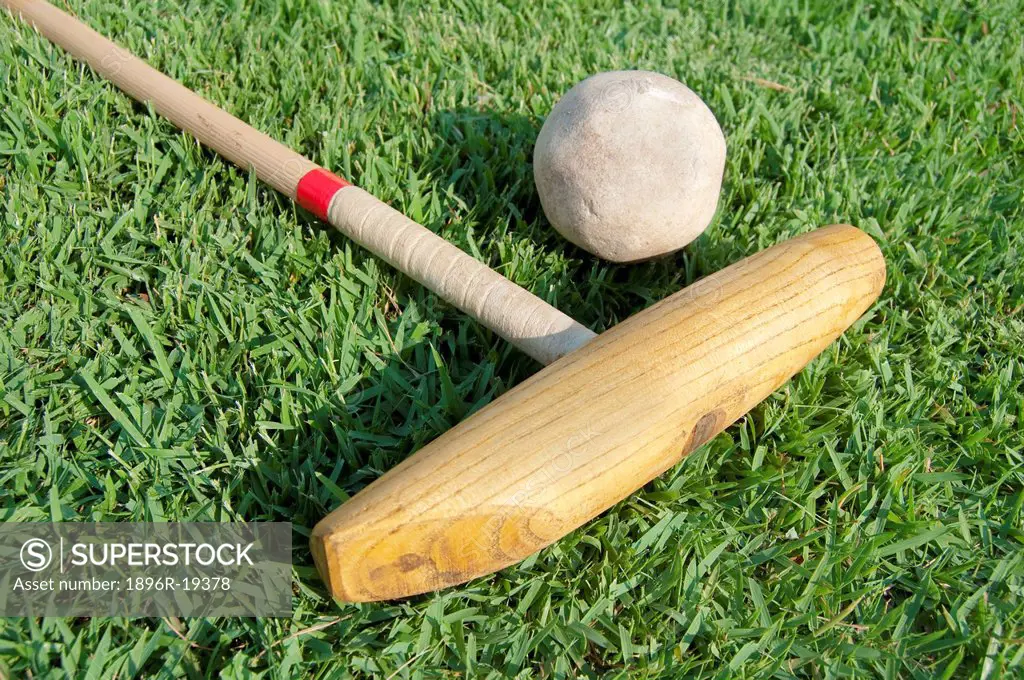 Polo mallet and ball