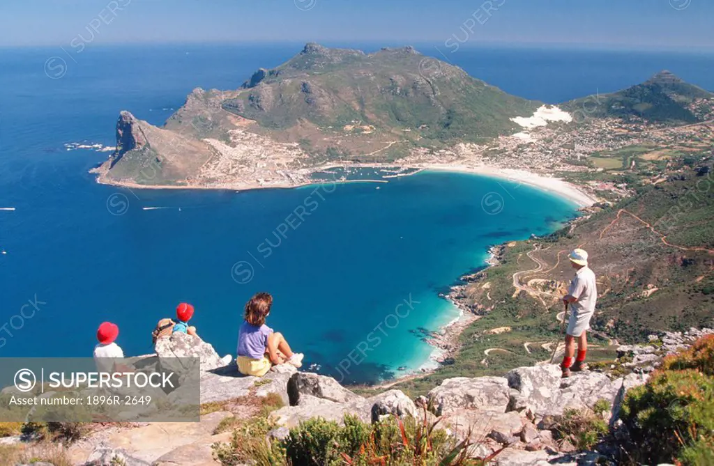 Aerial Scenic and Tourists - Peninsula  Hout Bay, Western Cape, South Africa