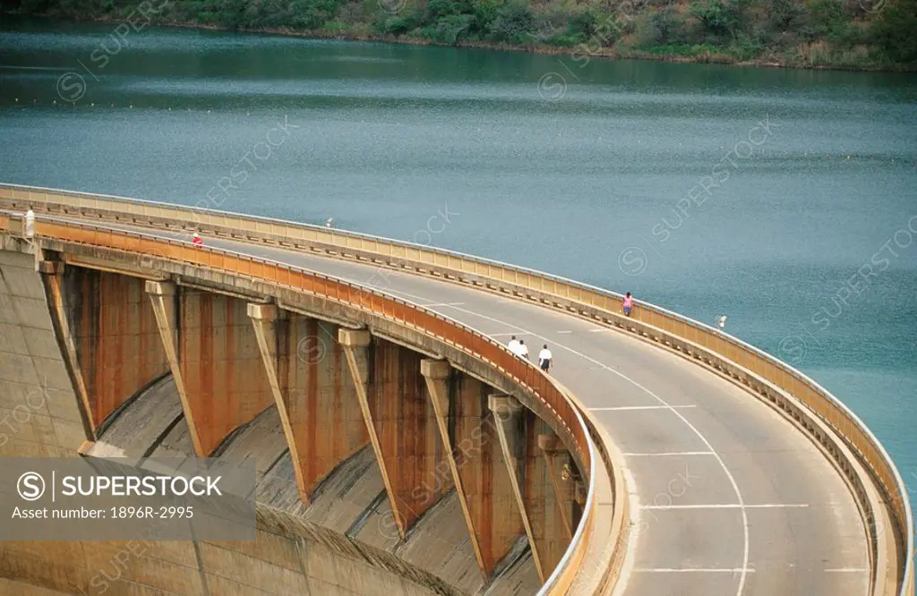 A View of Jozini Dam Wall  Maputoland, Kwazulu Natal Province, South Africa