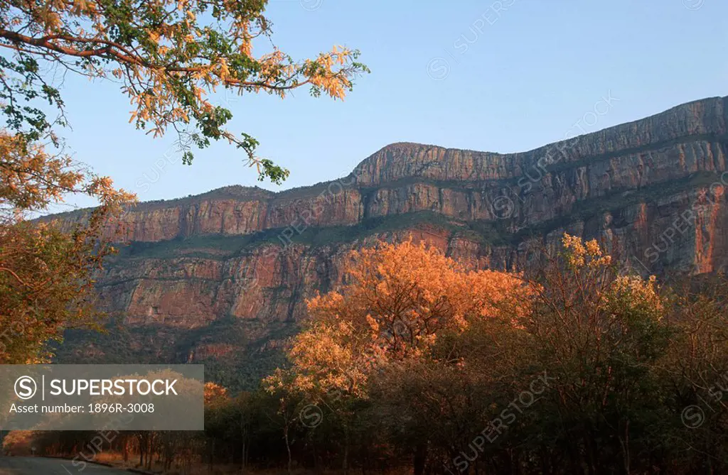 Mountain Landscape Scene - Low Angle View  Drakensberg Escarpment, Hoedspruit District, Mpumalanga Province, South Africa