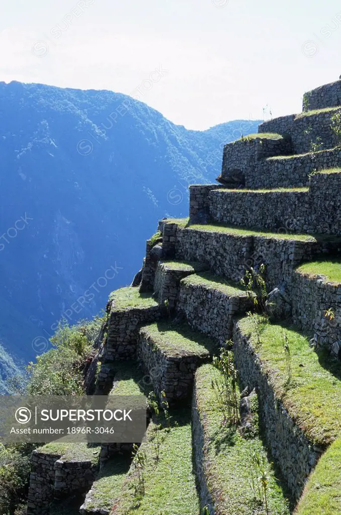 Scenic View of the Ancient Inca Ruins  Machu Piccu, UNESCO World Heritage Site, Peru, South America